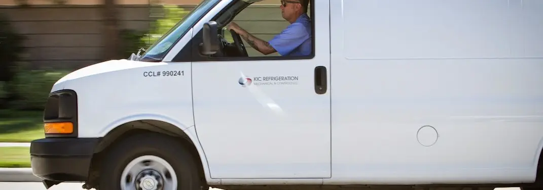 KIC Refrigeration service vehicle serving Ross area